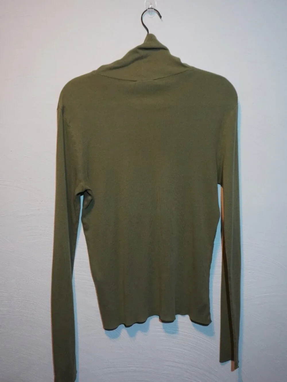 Vintage Ralph Lauren Sport Olive Green Turtleneck X-Large - Picture 2 of 5
